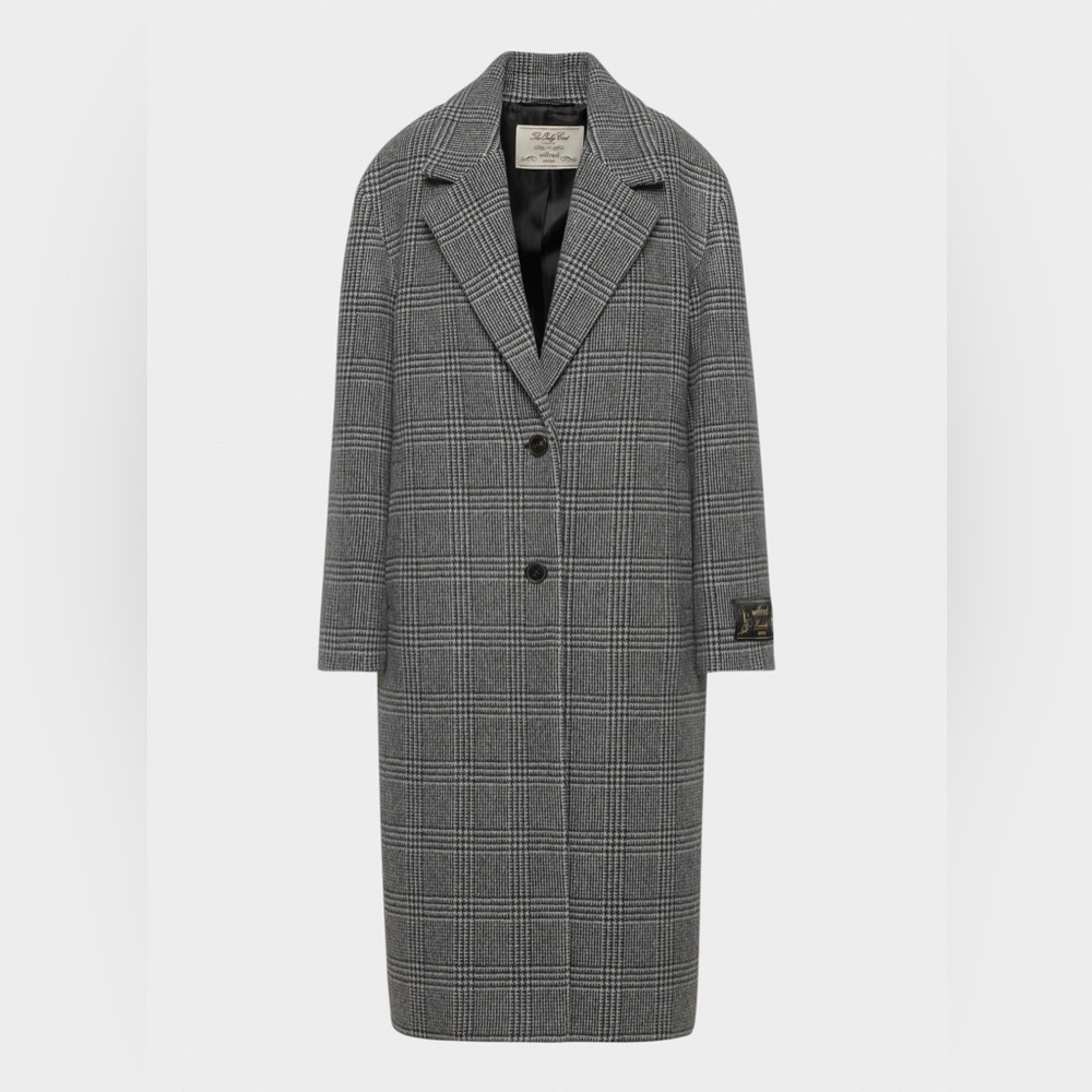 Wilfred The Only Coat Gray Plaid Soft Wool Cashmere
Size Large